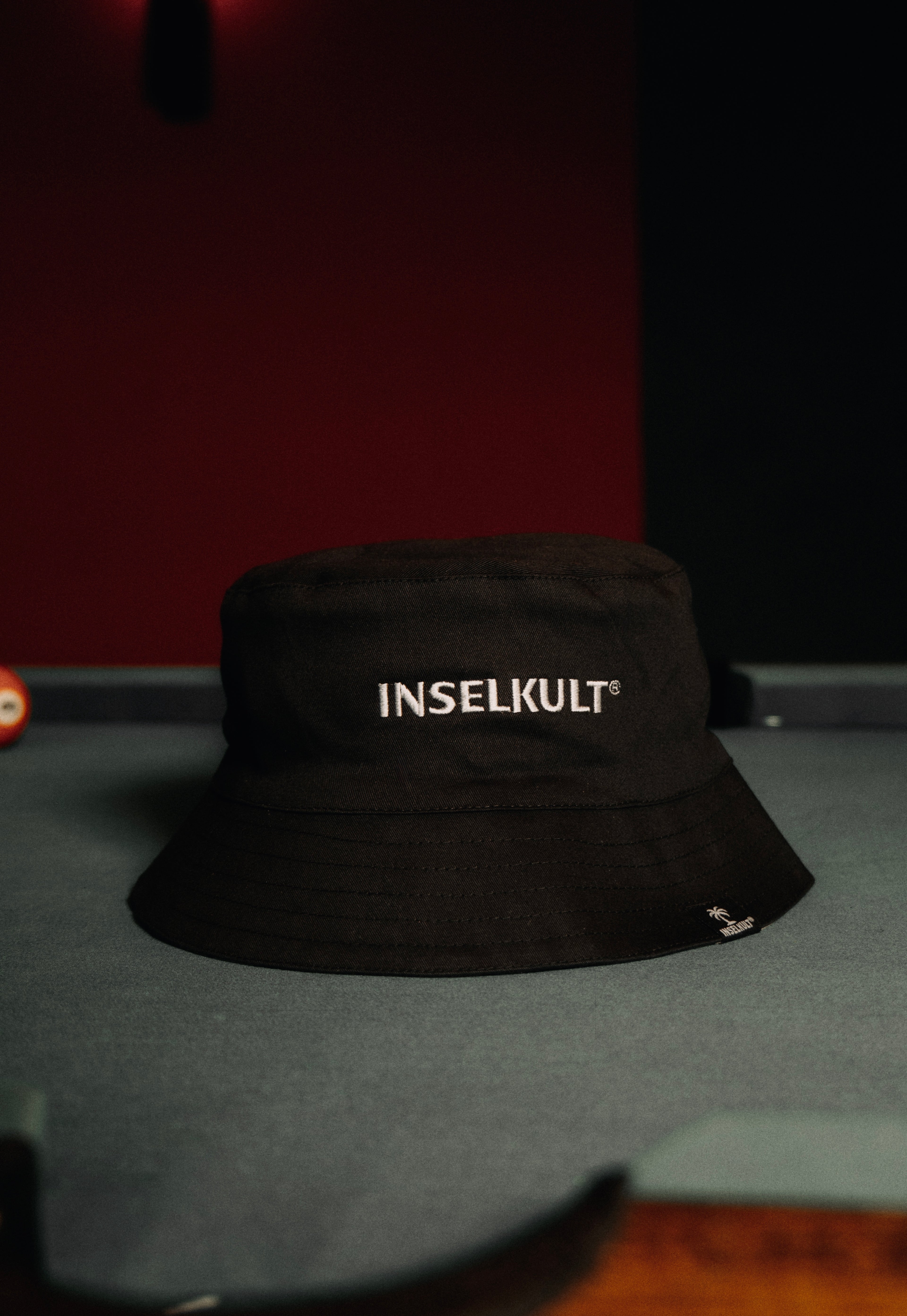 PALM REVERSIBLE BUCKET HAT BLACK